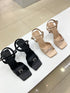 Square Toe Ankle Straps Heels